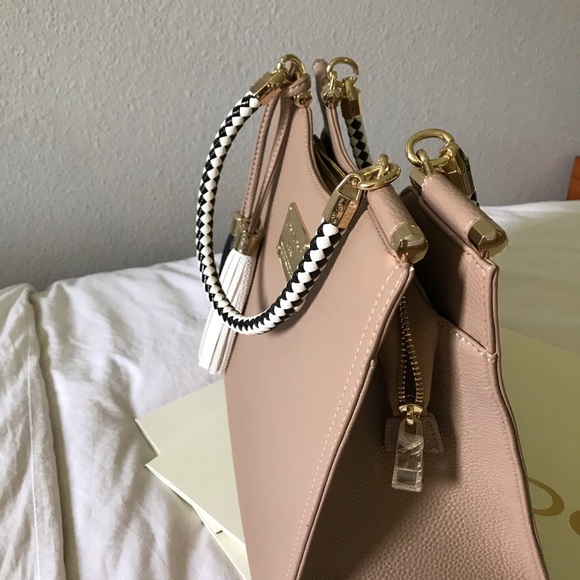 NWOT Bebe Natalie Braided Handle Bag - Picture 6 of 6